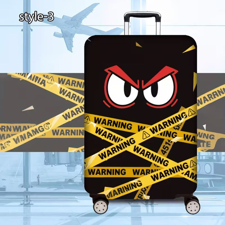 Women’s hard-shell suitcase with eye-catching warning motif Bowlift