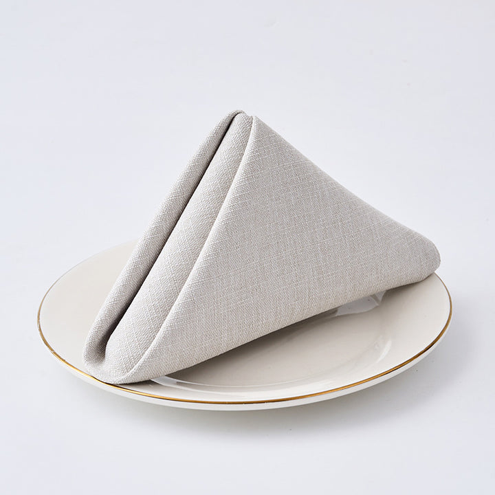 Premium Textured Linen-Blend Dinner Napkin With Hotel-Style Hem
