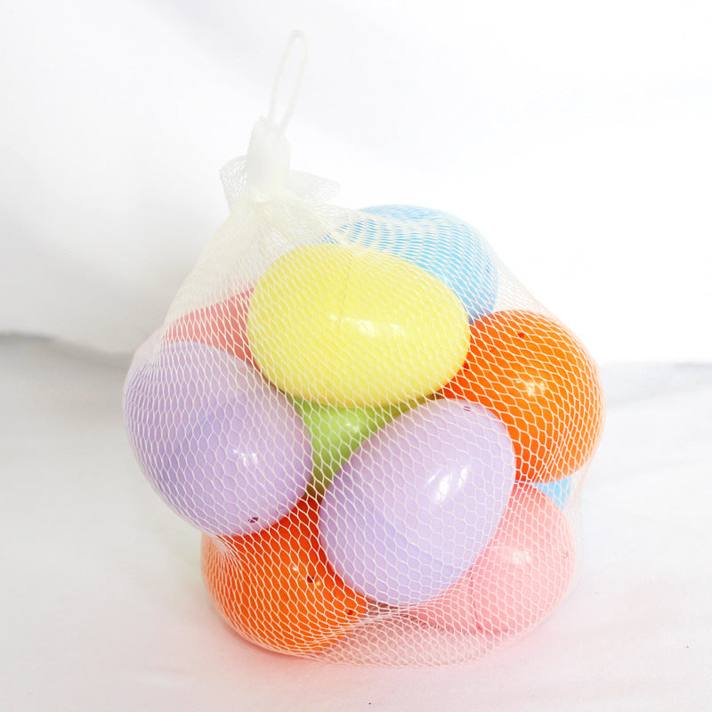 Colorful Plastic Easter Eggs Set Bowlift 1790594175