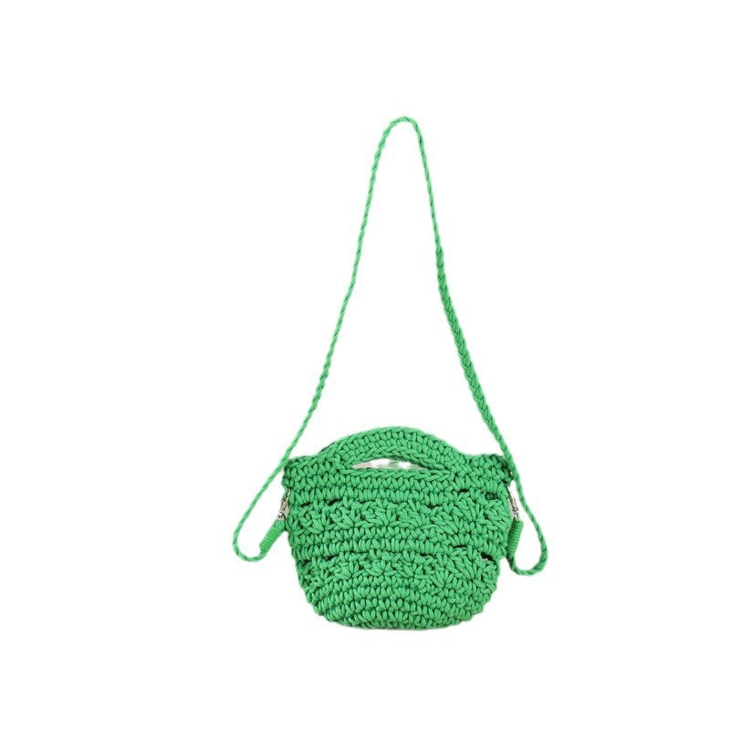 Handcrafted shoulder bag with unique knit design Bowlift