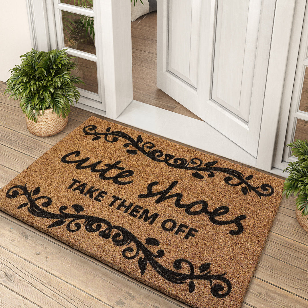 Leaf Pattern Entrance Mat Bowlift