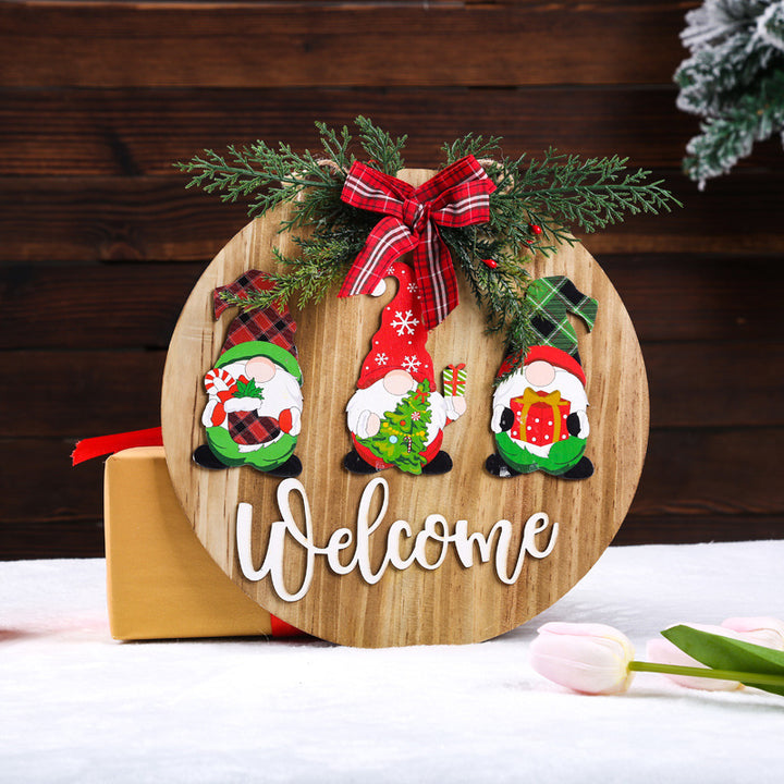 Welcome sign with festive design Bowlift