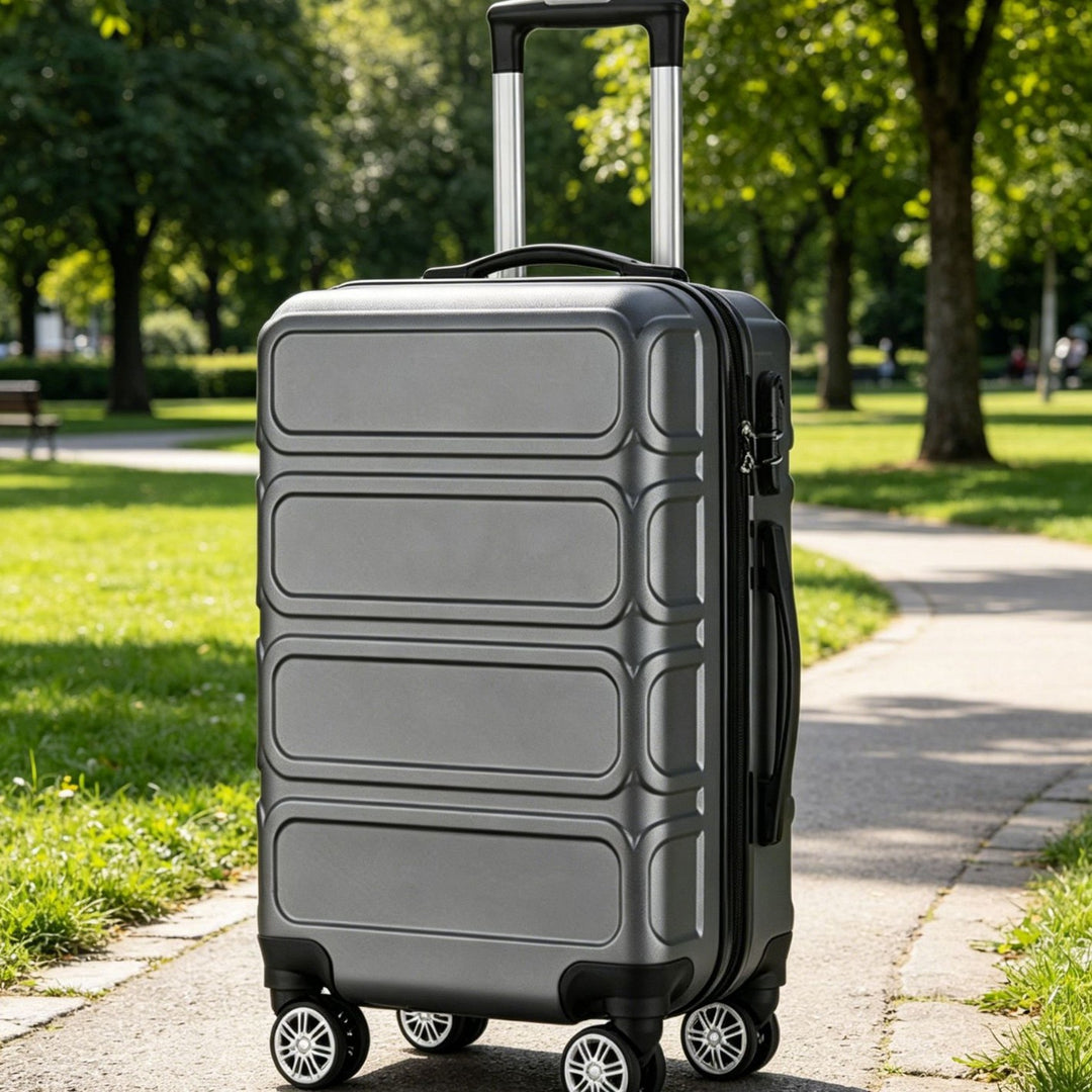 Unisex Hard Shell Multi-Functional Travel Suitcase Bowlift
