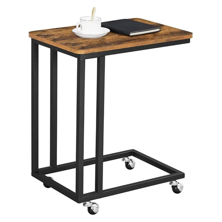 Side table with wheels and modern design Bowlift