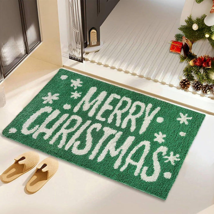 Plush Polka Dot Bath Mat Bowlift