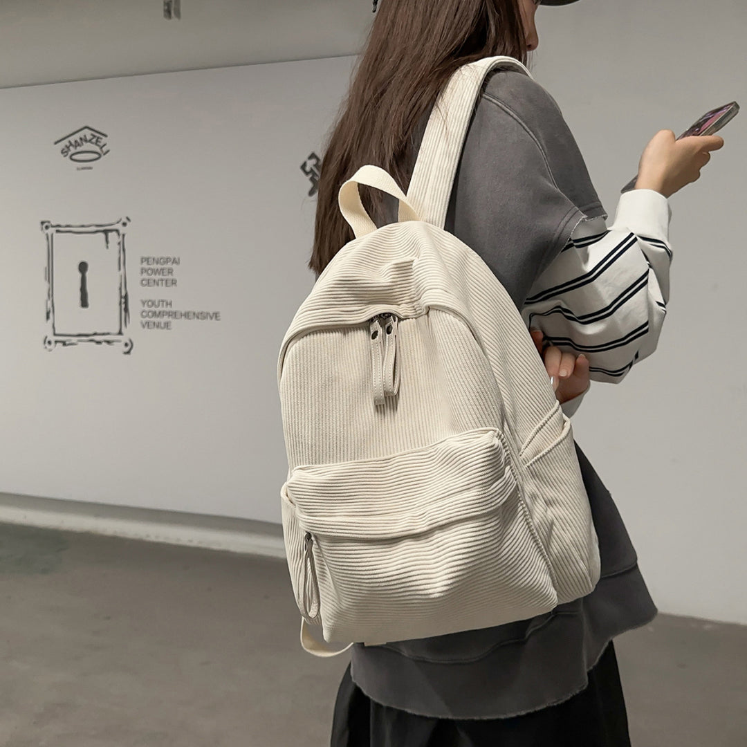 Backpack with Structured Design and Practical Front Pockets Bowlift