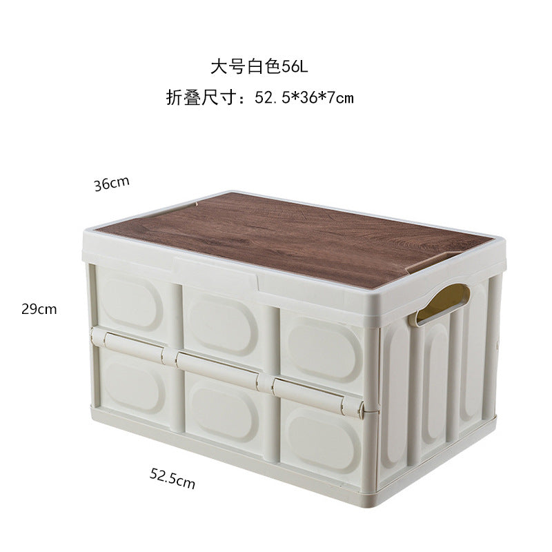Storage box with wooden surface Bowlift