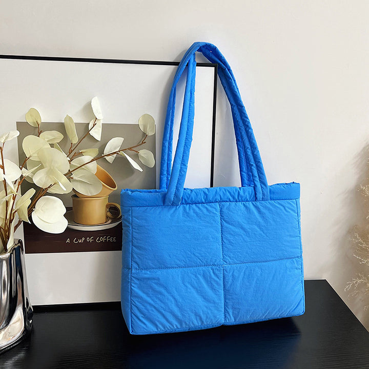 Stylish Quilted Tote Bag Bowlift