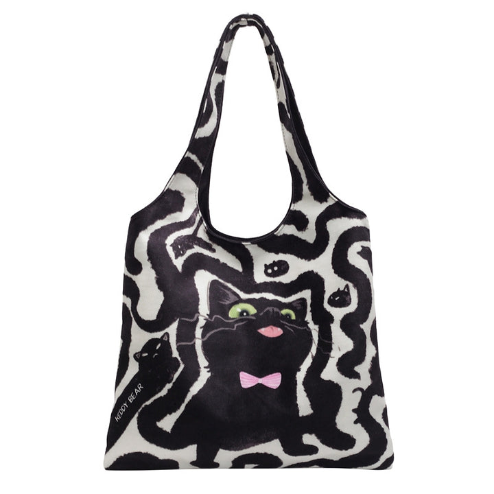 Shoulder bag with playful cat motif Bowlift