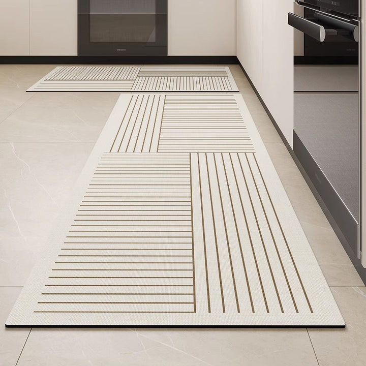 Abstract Line Art Non-Slip Kitchen Mat Bowlift