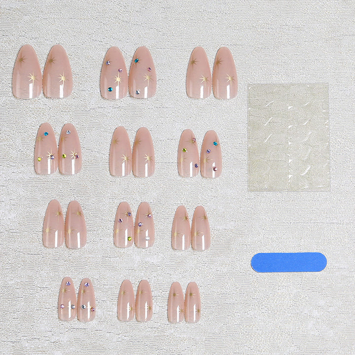 Nail art set with sparkling star and crystal decorations Bowlift