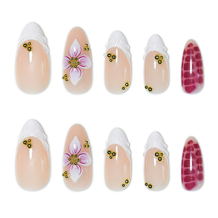 Elegant Floral Design Nail Wraps Bowlift