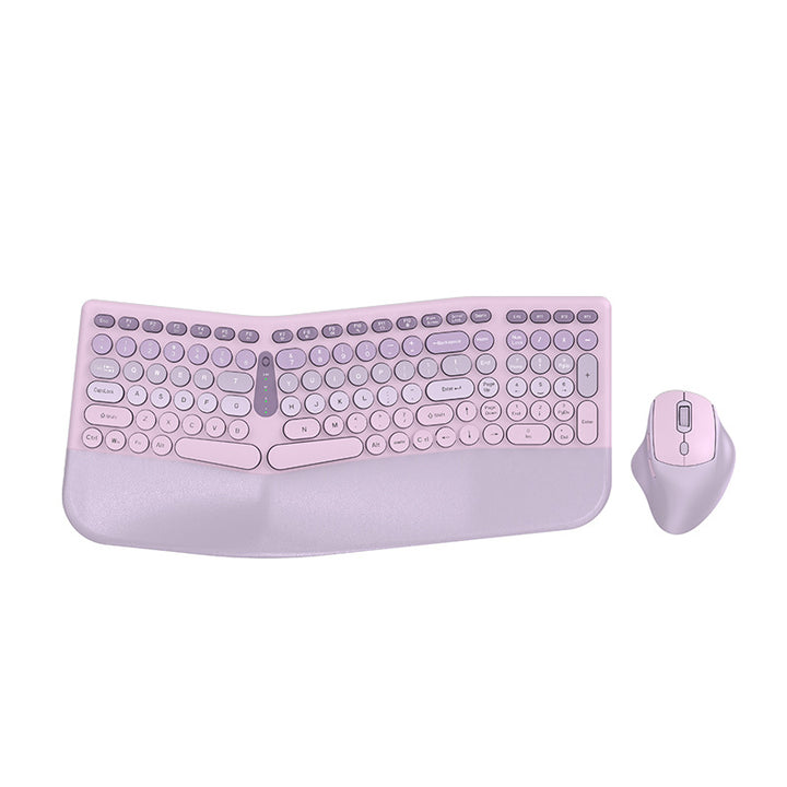 Ergonomic Wireless Keyboard and Mouse Combo Bowlift