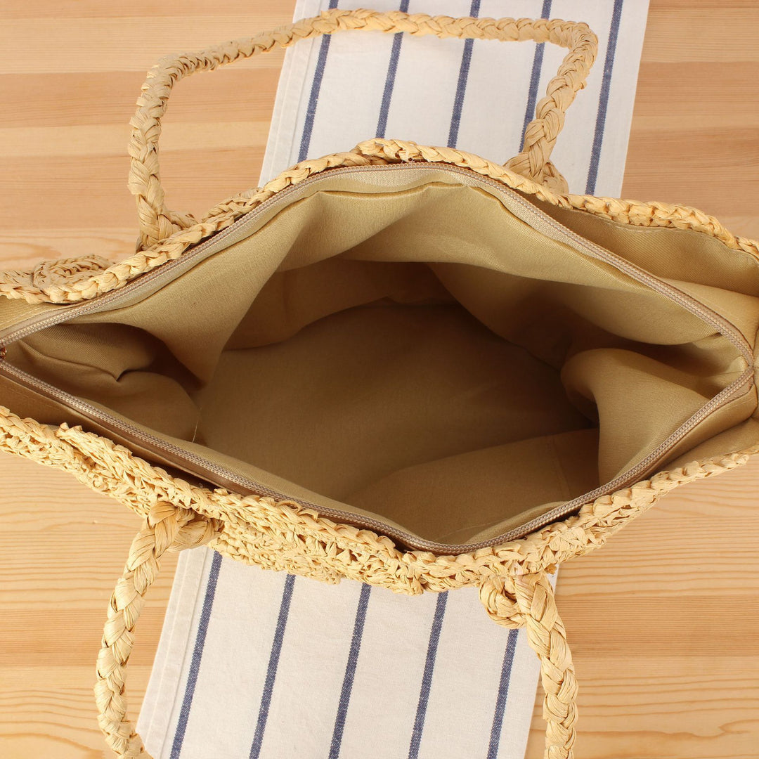 Fashionable Macrame Beach Bag with Artistic Design Bowlift