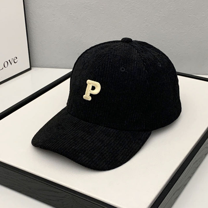 Women's Corduroy Adjustable Baseball Cap Bowlift