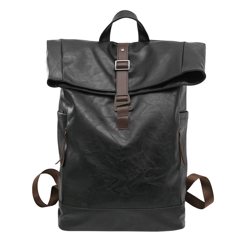 Casual Leather Backpack Bowlift