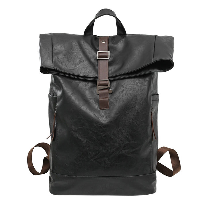 Casual Leather Backpack Bowlift