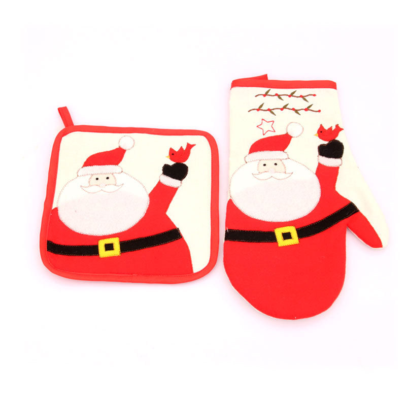 Santa-Themed Oven Mitts Bowlift