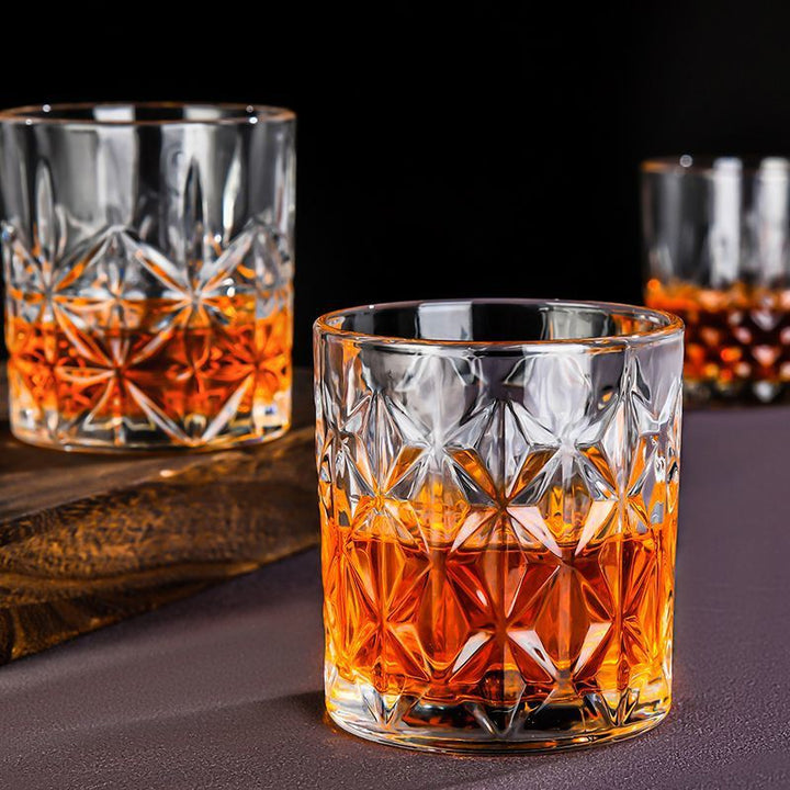 Crystal lowball whiskey glass tumbler Bowlift