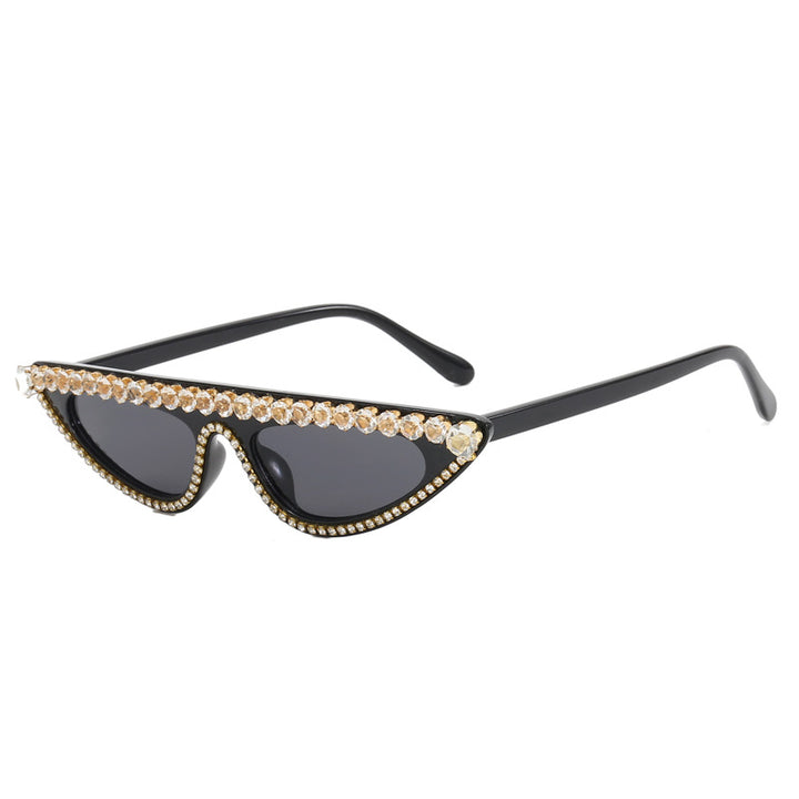 Ladies designer sunglasses in stylish cat-eye design with glittering frame Bowlift
