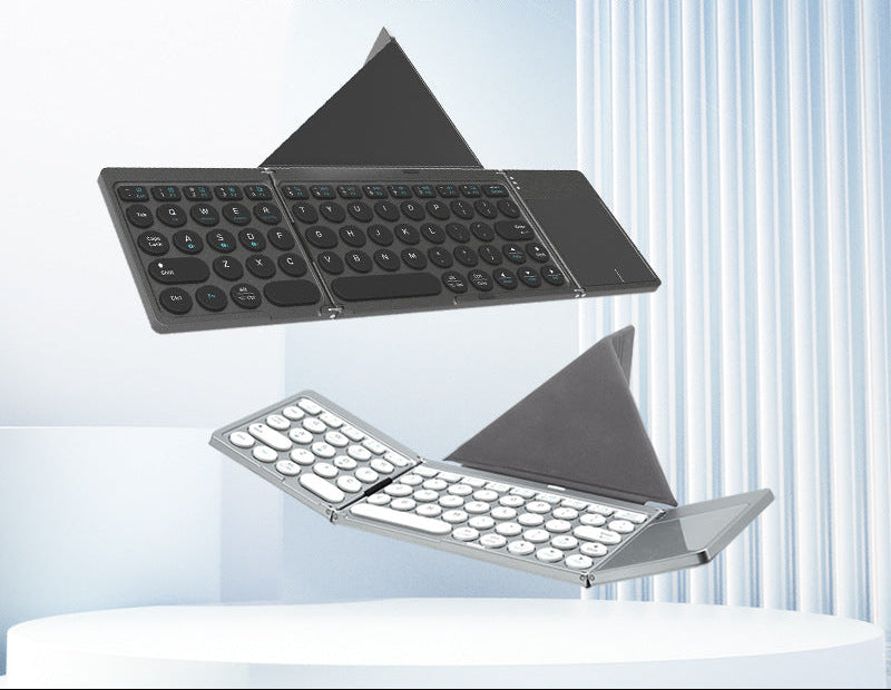 Ultra-Thin Bluetooth Folding Keyboard with Touchpad Bowlift