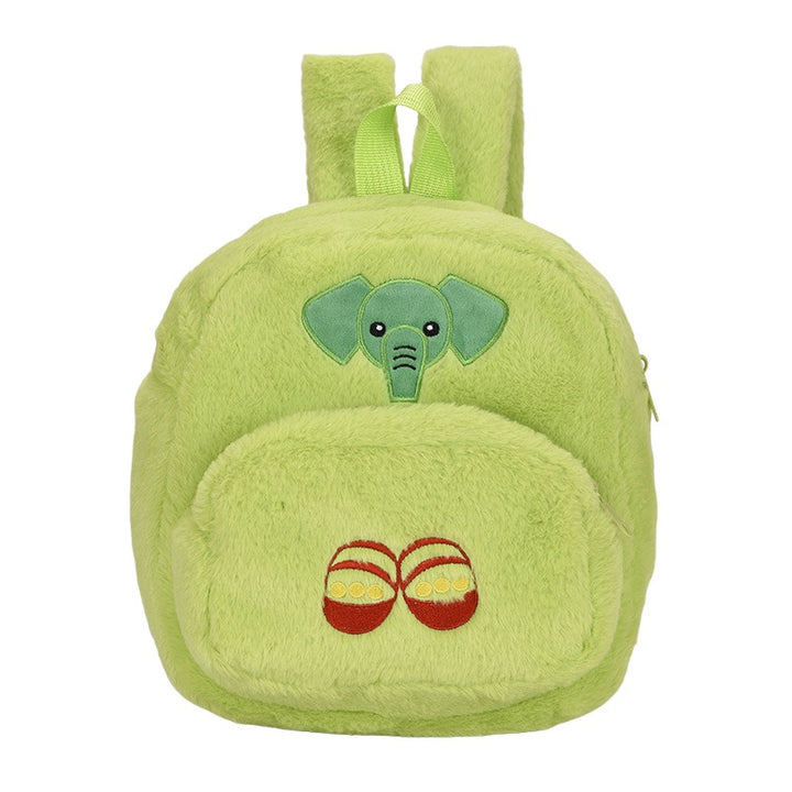 Plush children's backpack with cute monkey design Bowlift