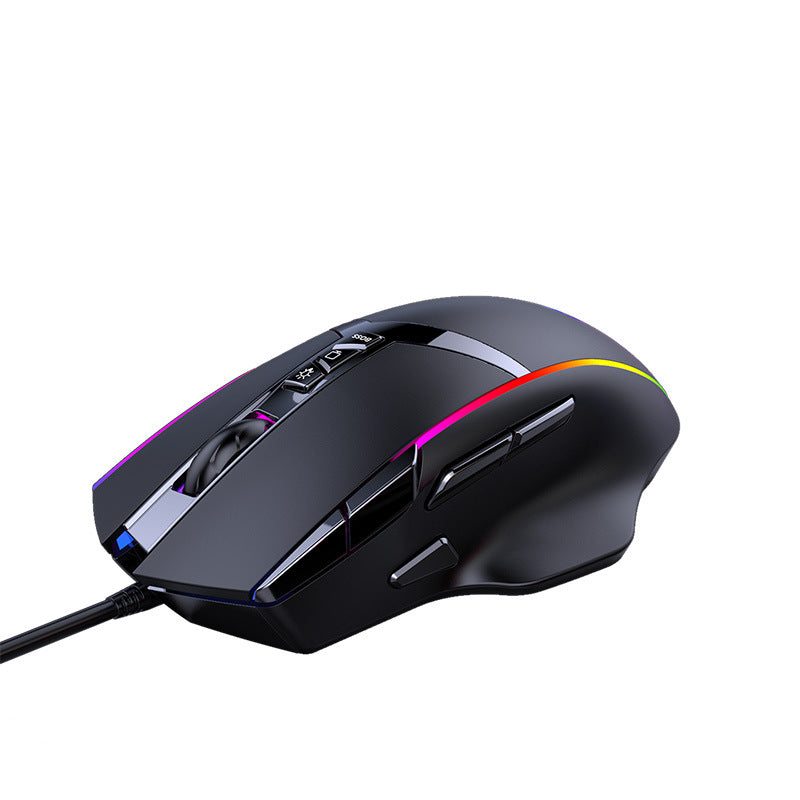 High-Precision Gaming Mouse with Customizable RGB Lighting Effects Bowlift