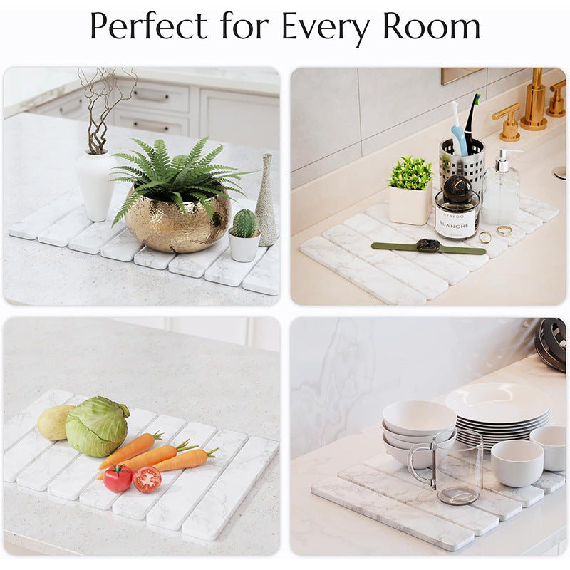 Decorative Kitchen Drying Mat Bowlift