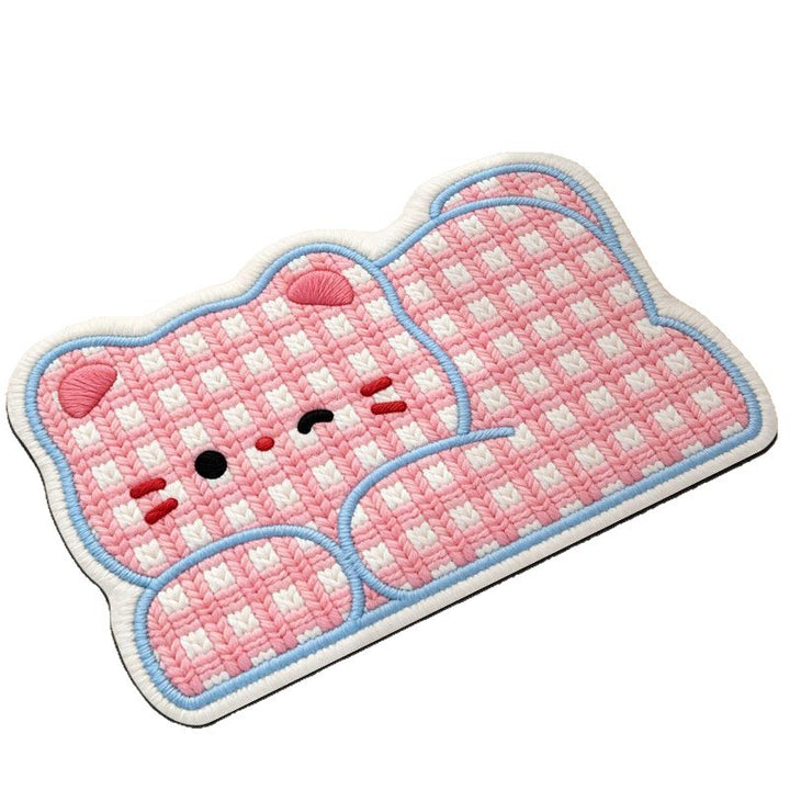 Cute Plush Bear Bath Mat Bowlift