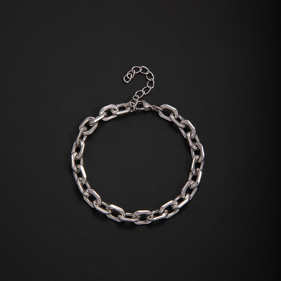 Elegant Geometric Link Bracelet Bowlift