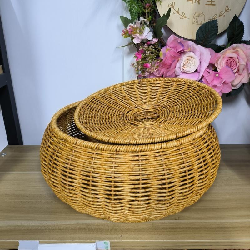 Lidded Woven Storage Container Bowlift