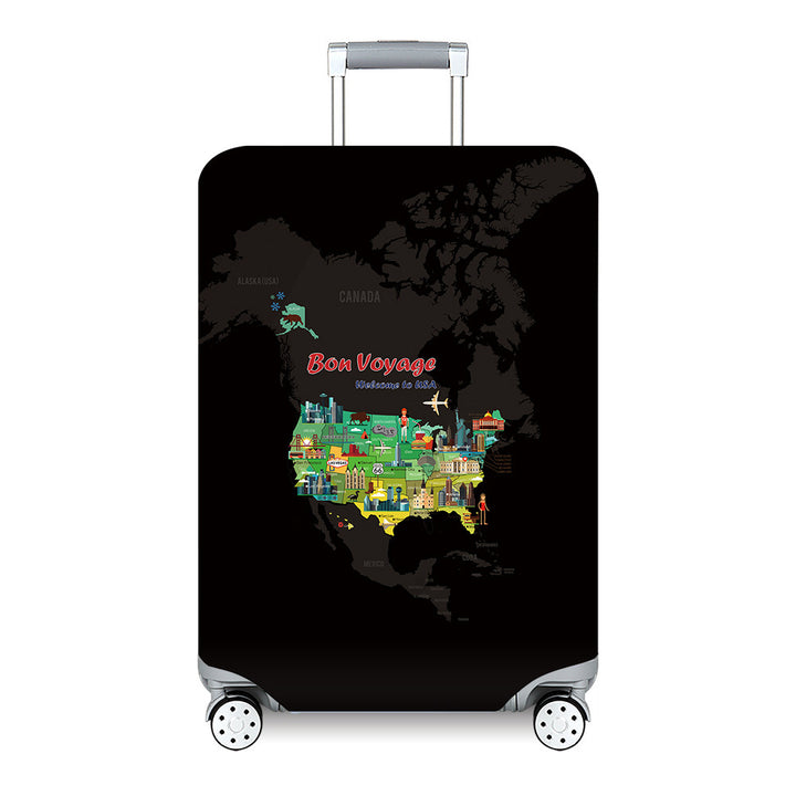 Women's Travel Suitcase with Colorful Floral Design Bowlift