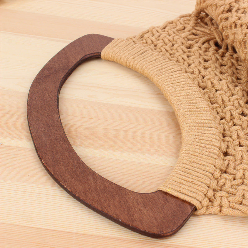 Handcrafted Macrame Beach Bag Bowlift