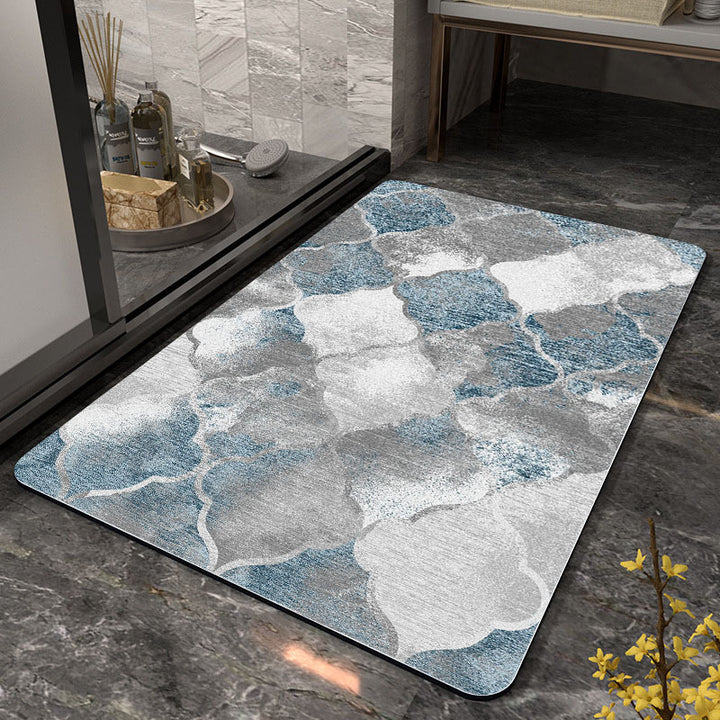 Stylish Geometric Pattern Bathroom Mat Bowlift