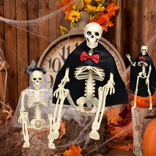 Decorative Skeleton Figurine Set Bowlift