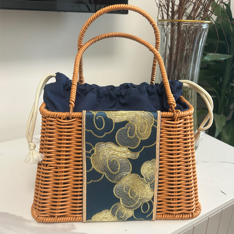 Women Handcrafted Basket Bag Bowlift