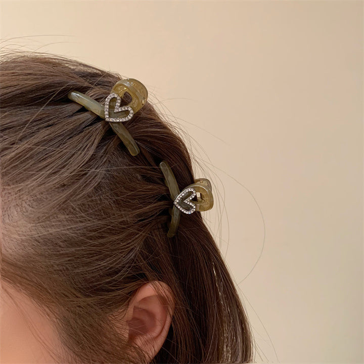 Heart-Shaped Decorative Hair Clip Bowlift