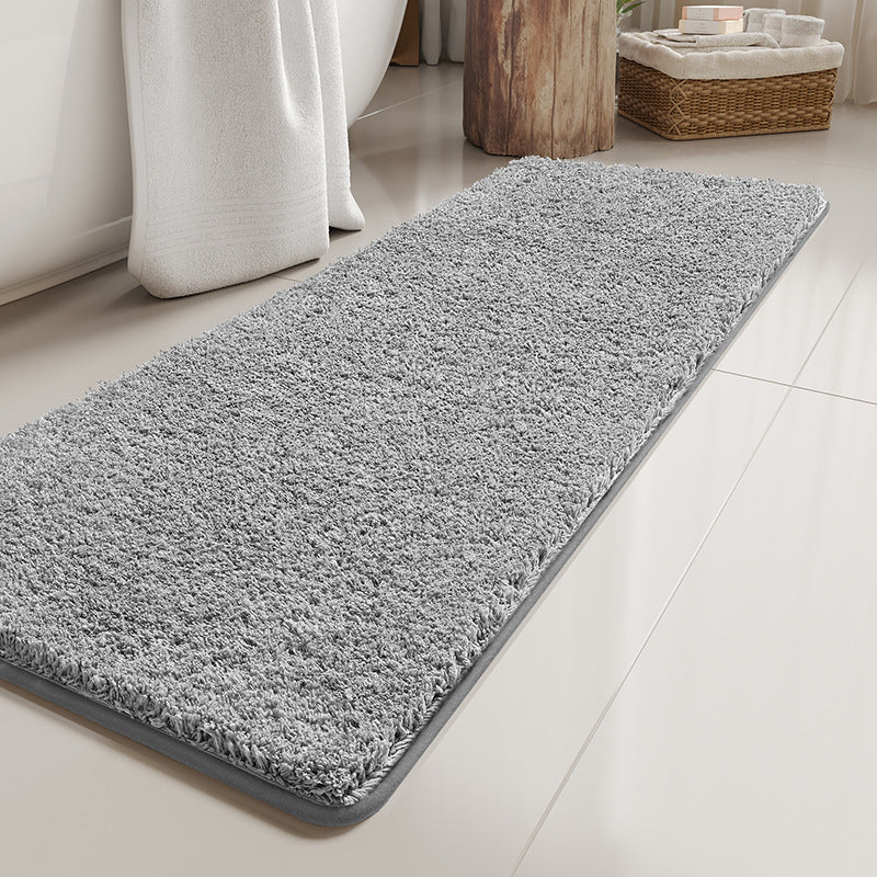 Plush Textured Bathroom Runner