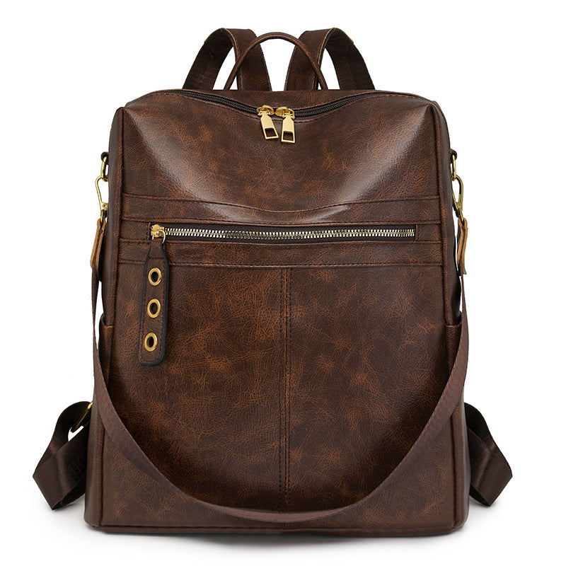 Premium Leather Multi-Functional Backpack Bowlift