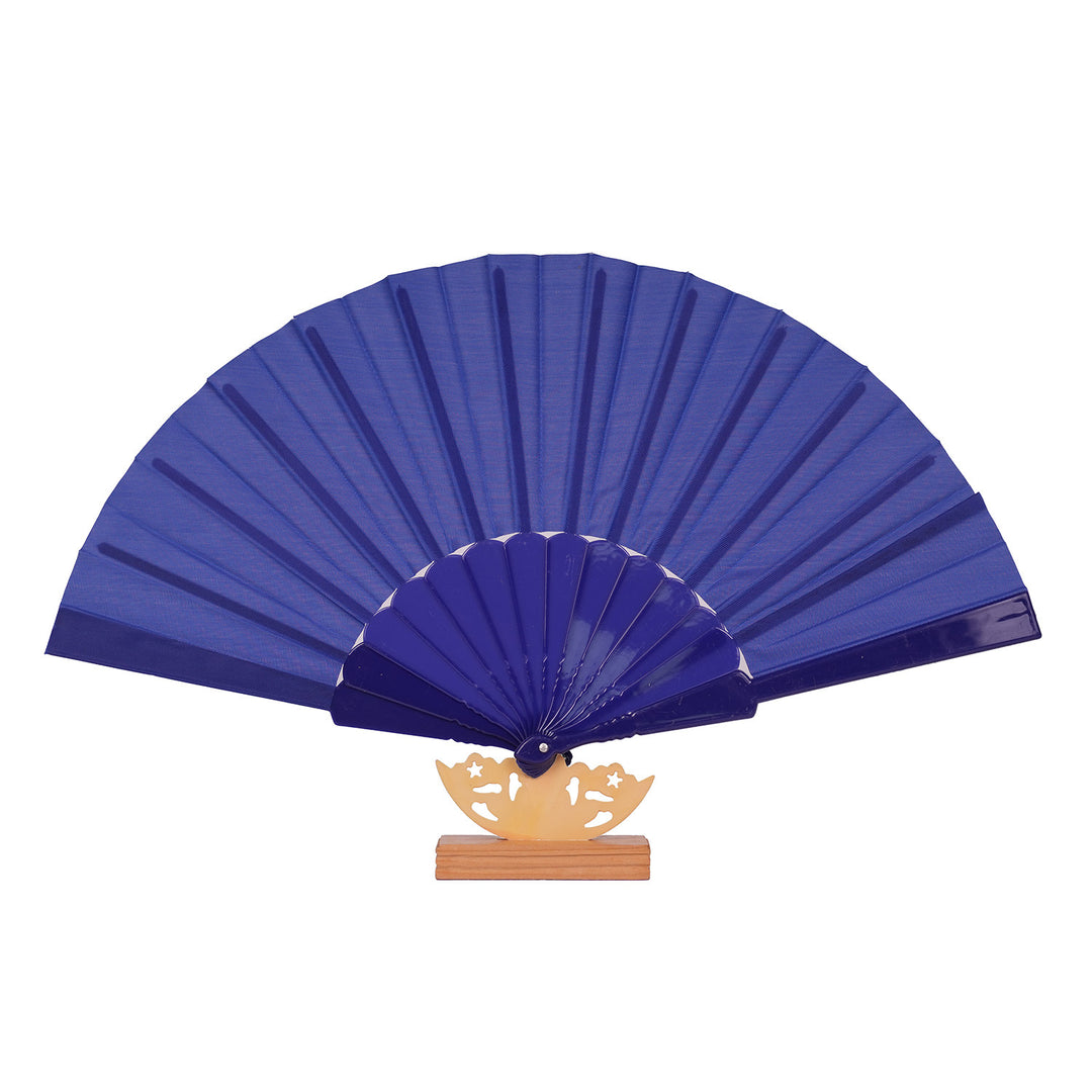 Women's artistic hand fan with filigree wooden handle Bowlift