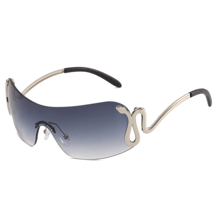 Ladies futuristic sports sunglasses with playful design Bowlift