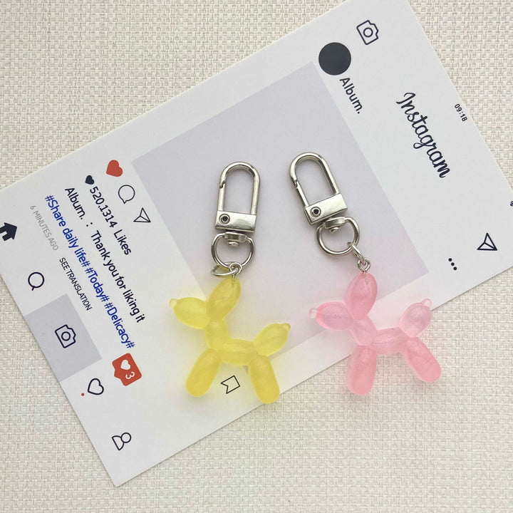 Playful Balloon Animal Keychain Bowlift