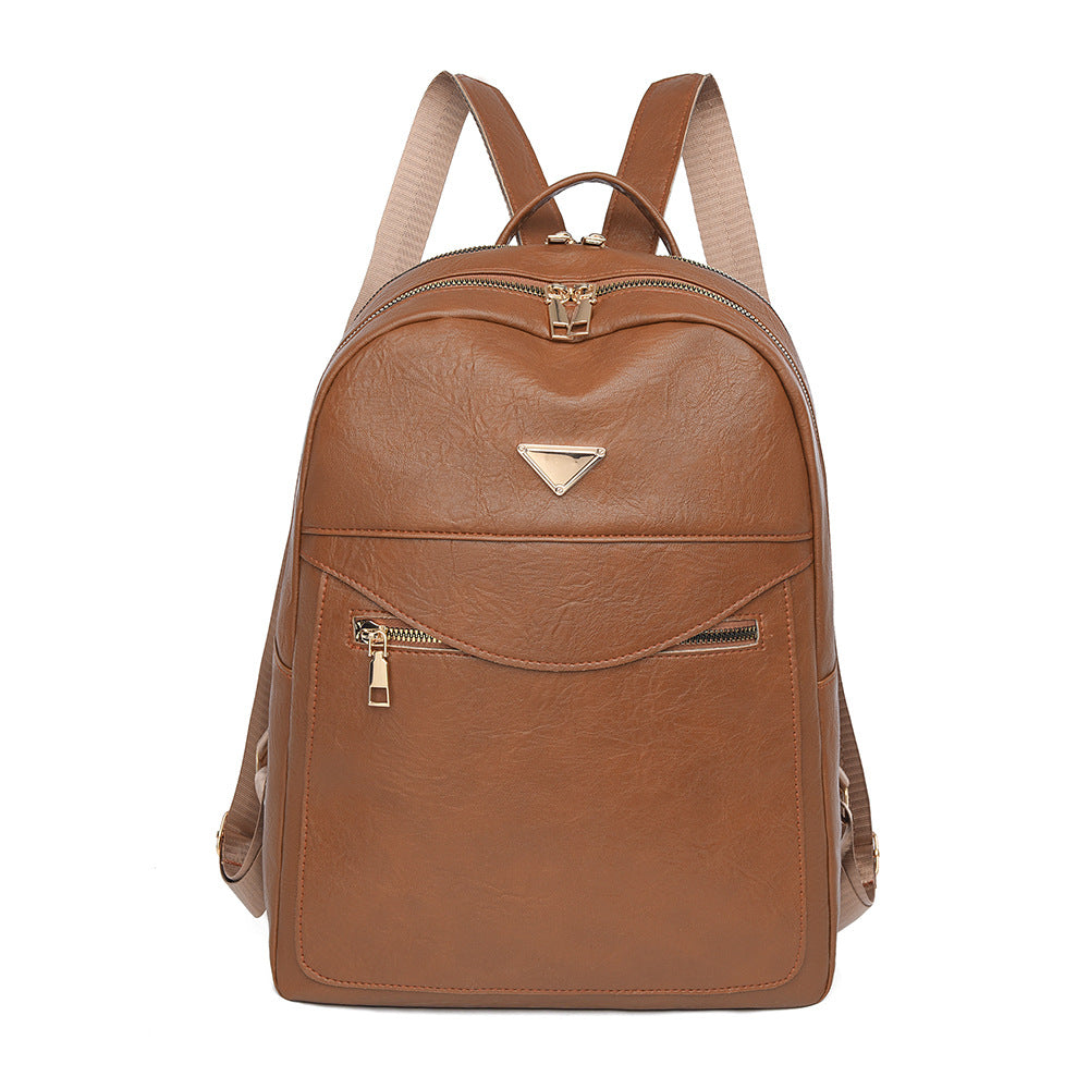 Elegant Faux Leather Backpack Bowlift