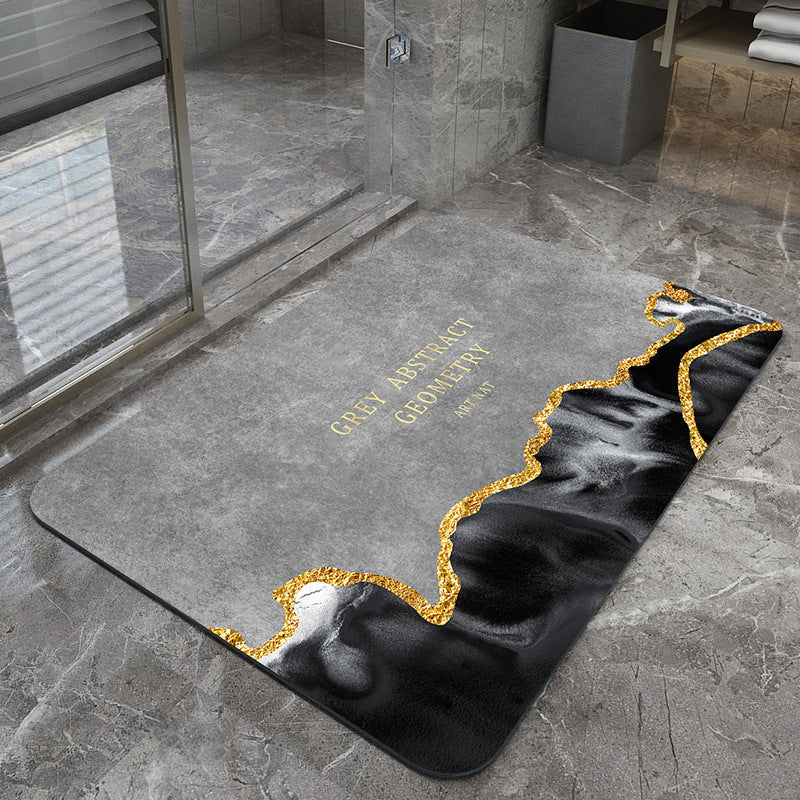 Modern Geometric Bath Mat Bowlift