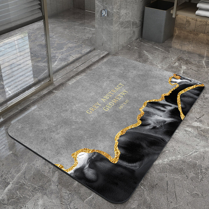 Modern Geometric Bath Mat Bowlift