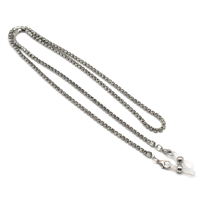 Elegant Rhinestone-Embellished Eyewear Chain Bowlift