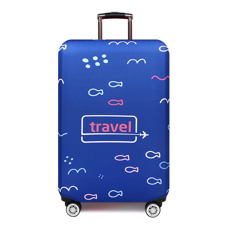 Women's Hard Shell Travel Suitcase with Creative Fish Design Bowlift