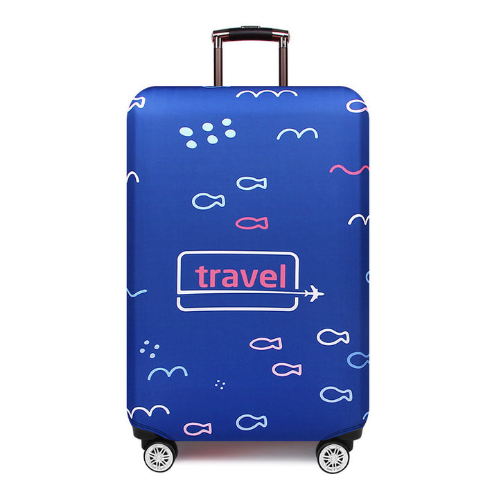Women's Hard Shell Travel Suitcase with Creative Fish Design Bowlift
