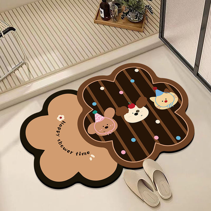 Cute Cartoon Animal Bath Mat Bowlift