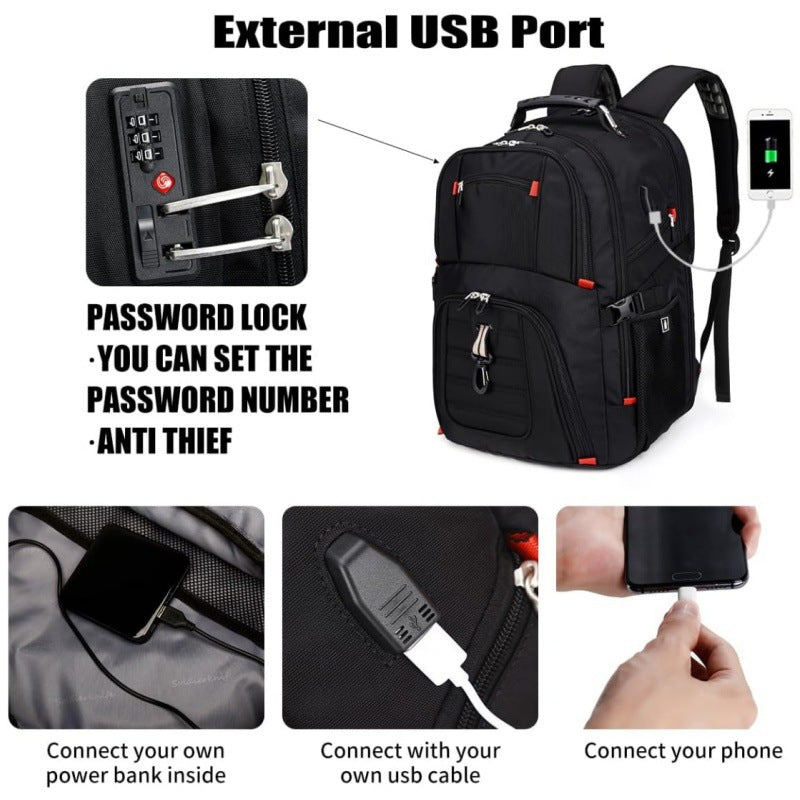 Ergonomic Laptop Backpack with Versatile Compartments and Padded Back Bowlift